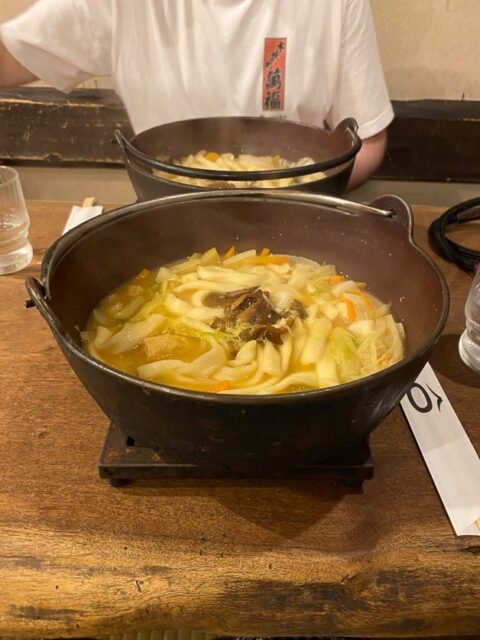 Hoto noodles at Hotou Fudo restaurant in Kawaguchiko, Japan