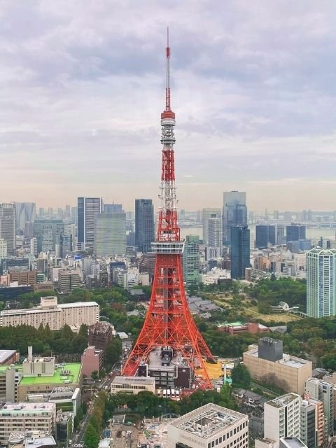 view of Tokyo Tower from Azabudai Hills Mori JP Tower, Tokyo, Japan