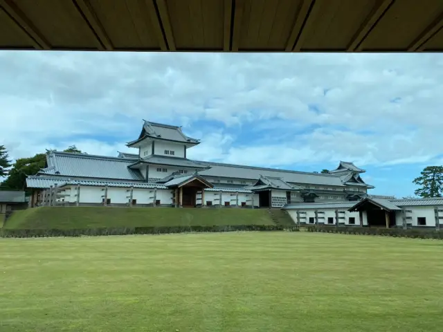 Kanazawa Castle Park view from Mamezarachaya Café, Kanazawa, Japan