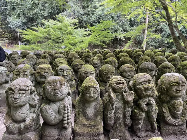rakan statues at Otagi Nenbutsu-ji, Kyoto, Japan