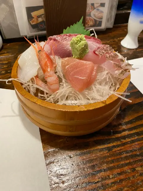 sashimi at Itaru Honten, Kanazawa, Japan