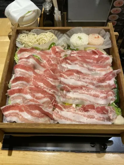 Ichiniisan Ginza shabu shabu shabu shabu at Ichiniisan Ginza, Tokyo, Japan