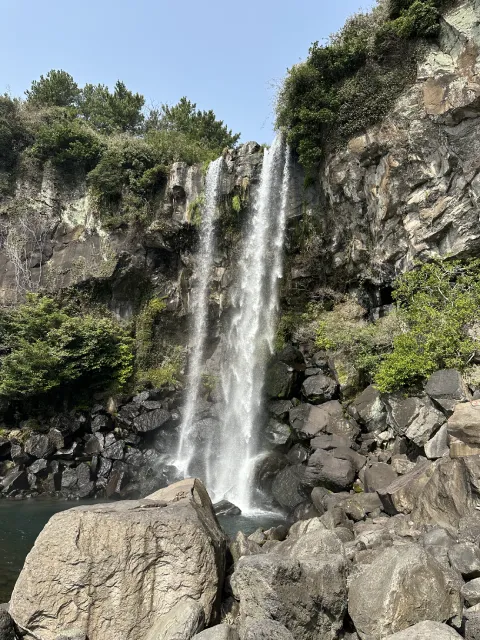 Jeongbang Waterfall, Jeju Island, South Korea