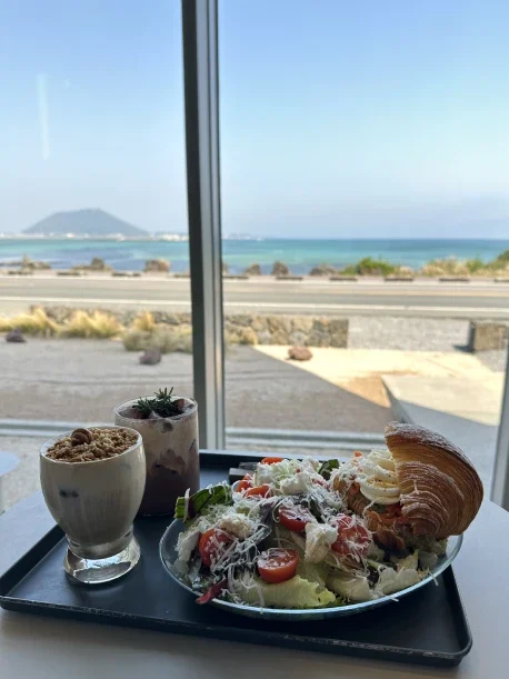 breakfast at Orrrn Café, Jeju Island, South Korea
