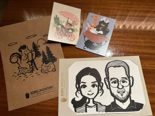 Acorn Caricature, Seoul, South Korea