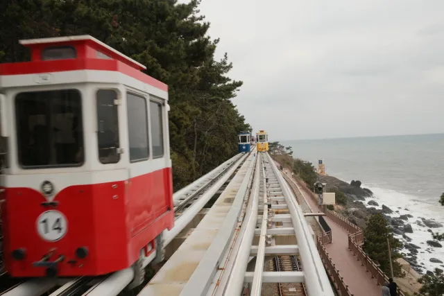 Blue Line Sky Capsule Ride, Mipo to Cheongsapo, Busan, South Korea