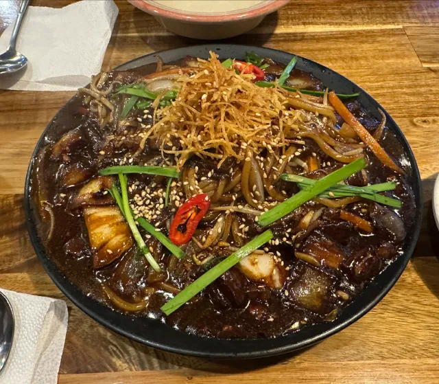 jjajangmyeon at Haenam Jjamppong, Haeundae, Busan, South Korea